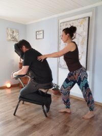 Shiatsu sur chaise